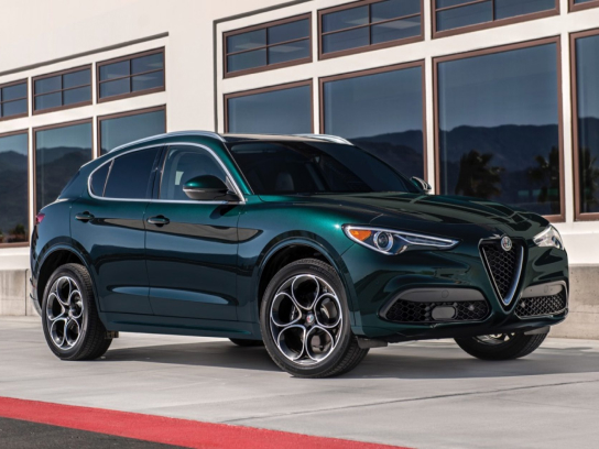 2023 Alfa Romeo Stelvio front passenger side view.